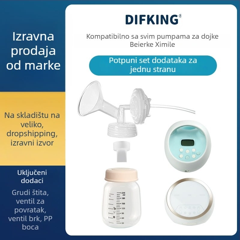 S1-kompatibilan set pribora za električnu pumpu za dojenje: duckbill valve, horn cover, bottle isolation valve