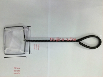 SHANDA Kvadratna mrežasta vrećica za čišćenje akvarija — plastika, 0,06 kg, oprema za akvarij