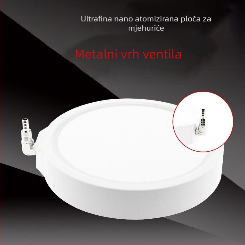 Nano fina ploča mjehurića za aeraciju akvarija s tišim metalnim izlazom – balonsko kamenje, tip B