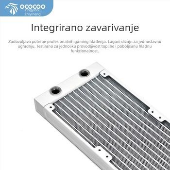 Radiator za vodeno hlađenje, aluminijsko kućište, 12 toplovodnih cijevi, CPU-kompatibilan, modeli 120/240/360