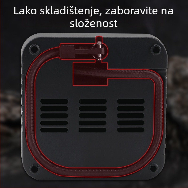 Prijenosna pumpa za napuhavanje guma automobila, baterijsko napajanje, 36–96V, 120W, 5A