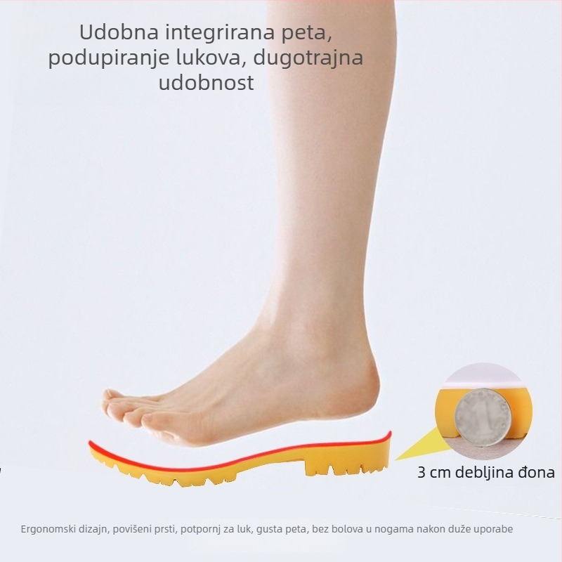 Plastične kišne čizme za prehrambenu industriju – sanitarna obuća za kantinu, srednje visine, protuklizne