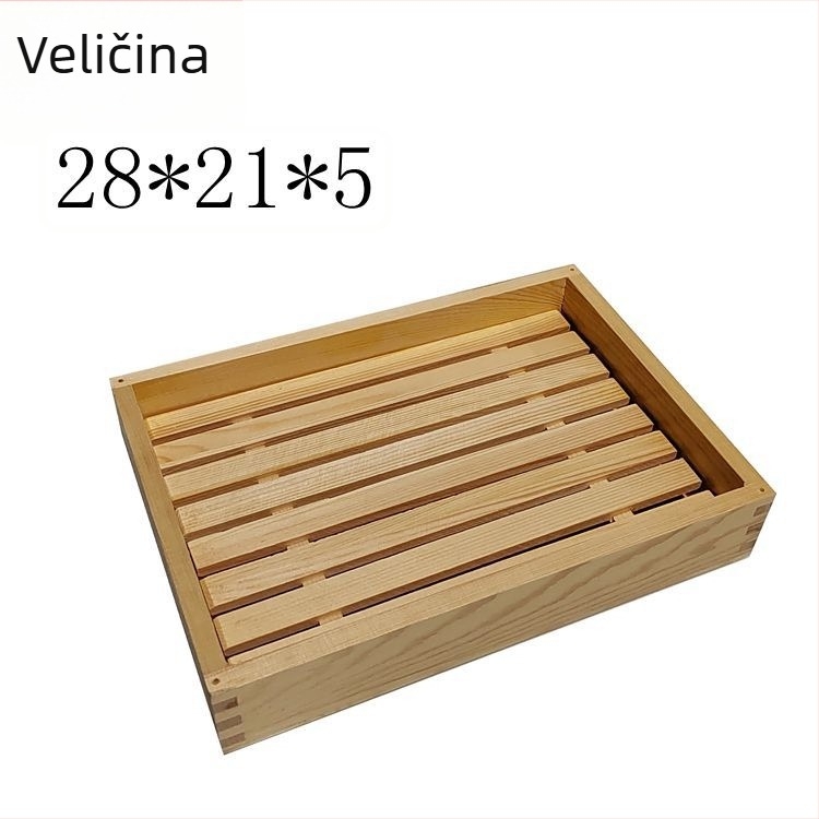 Sushi drvena kutija od prirodnog drveta, prilagodljive unutarnje dimenzije, tiskani logotip i kutija za pakiranje