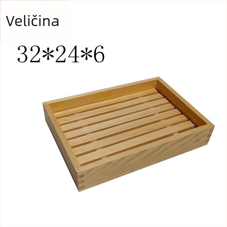 Sushi drvena kutija od prirodnog drveta, prilagodljive unutarnje dimenzije, tiskani logotip i kutija za pakiranje