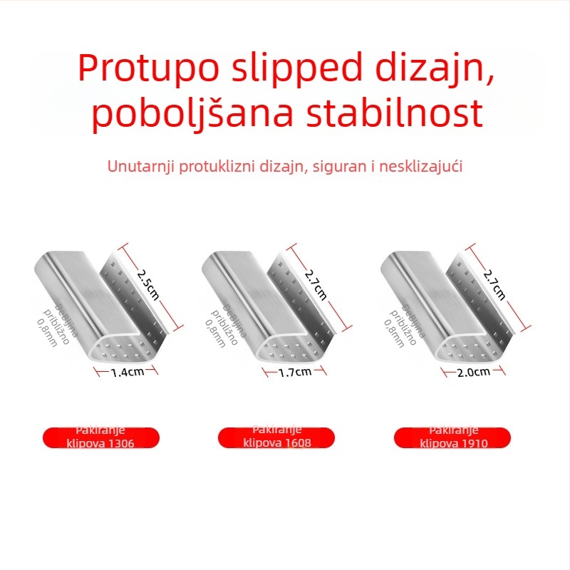 Kopča za pakiranje od najlona, šifra proizvoda Jzw668048286956, čvrstoća na rastezanje 246,9 kg, namijenjeno pakiranju kartona