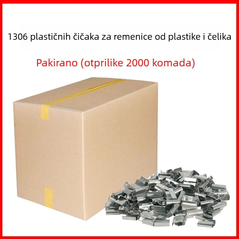 Kopča za pakiranje od najlona, šifra proizvoda Jzw668048286956, čvrstoća na rastezanje 246,9 kg, namijenjeno pakiranju kartona