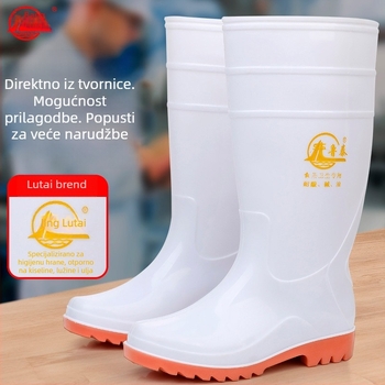 Model 1302 Visoke PVC čizme za kišu — Unisex, PVC gornji dio, Gumeni potplat, Protuklizne