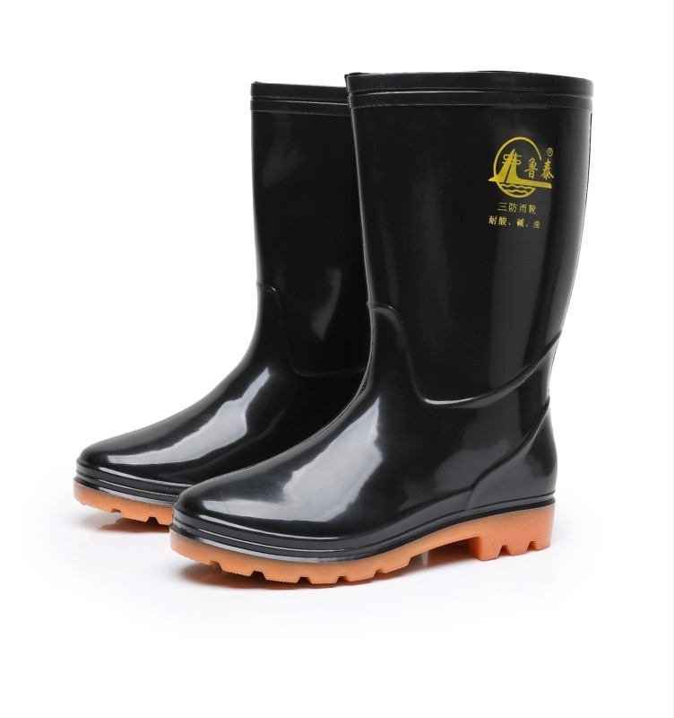 Model 1302 Visoke PVC čizme za kišu — Unisex, PVC gornji dio, Gumeni potplat, Protuklizne