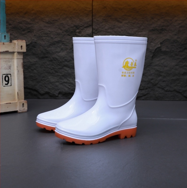 Model 1302 Visoke PVC čizme za kišu — Unisex, PVC gornji dio, Gumeni potplat, Protuklizne