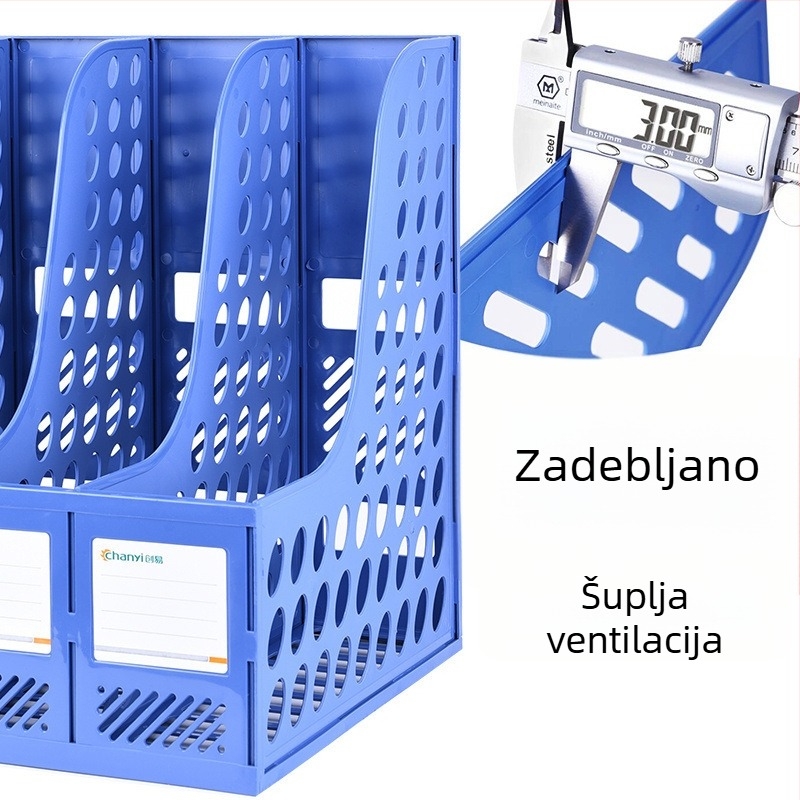 Debeli plastični stolni držač dokumenata za A5, 2 klipsa, Model 1