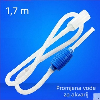 Set za promjenu vode u akvariju sa ručnim sifonom i usisnom cijevi — plastični, 65 g, Marka Chi to Constant