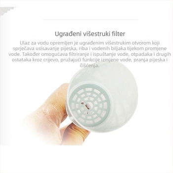 Set za promjenu vode u akvariju sa ručnim sifonom i usisnom cijevi — plastični, 65 g, Marka Chi to Constant