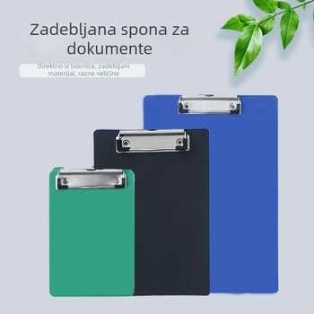 PP A4/A5/A6 klipsa mapa s pločom od 2 mm, moguć ispis logotipa