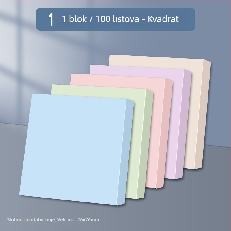 Ljepljive bilješke s dugim indeksnim trakama – 100 listova, poklopac od debelog papira, 0.044 kg, osnovno pakiranje, Chuangyi