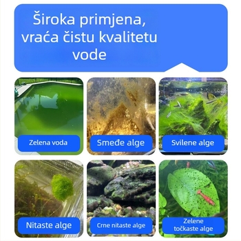 Jiasheng Uklanjanje algi za akvarij, 2500 g, uklanja zelenu vodu, mahovinu i smeđe alge.