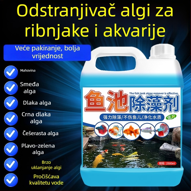 Jiasheng Uklanjanje algi za akvarij, 2500 g, uklanja zelenu vodu, mahovinu i smeđe alge.