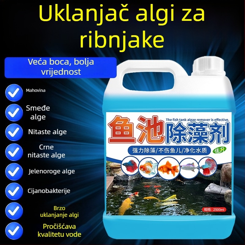 Jiasheng Uklanjanje algi za akvarij, 2500 g, uklanja zelenu vodu, mahovinu i smeđe alge.