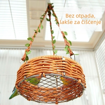 Drvena igračka za ptice: papagajska vinova viseća igračka, penjanje, oštrenje kandži, zaštita od ugriza (Materijal: Drugo; Podrijetlo: Drugo; Uvoz: Ne; Marka: Drugo)