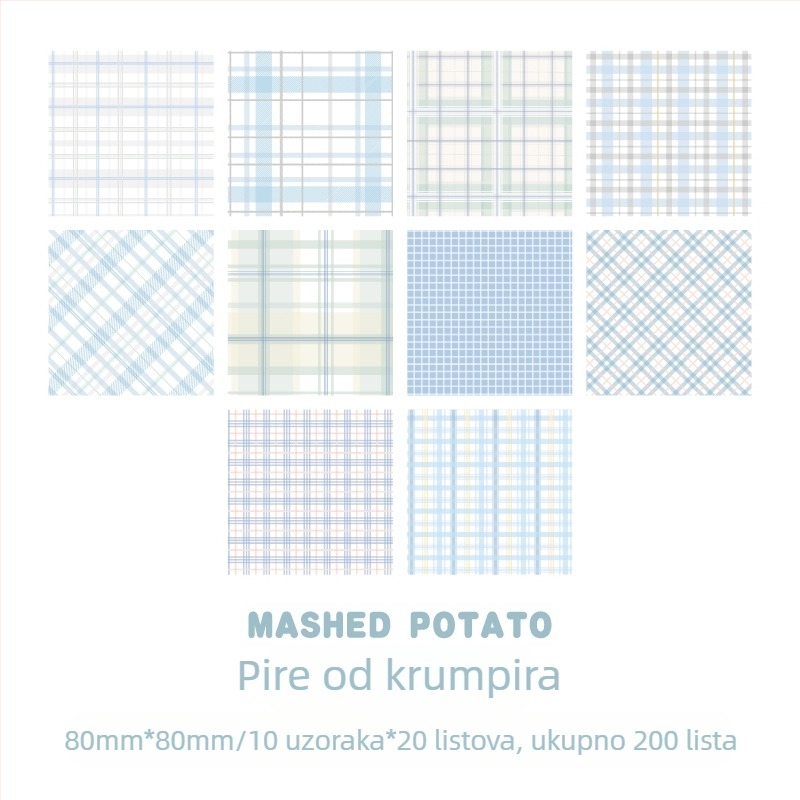 Bilješke s mrežom za planere, 200 listova, za učenike