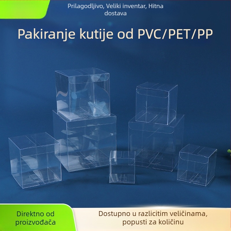 Prozirna PVC kutija za kozmetiku s poklopcem | PVC/PET/PP plast | debljina zida 1-3 mm | mogućnost prilagodbe