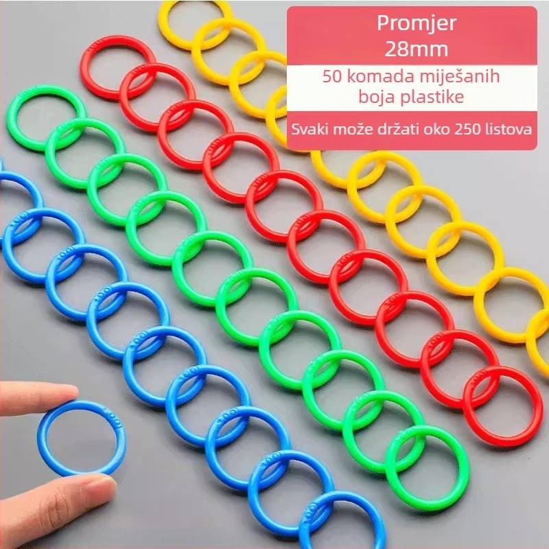 PP plastični perforator s prstenima za ručni dnevnik