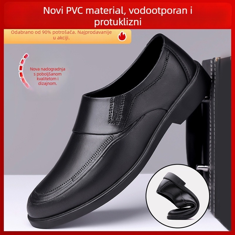 Unisex cipele za kišu, niski kroj, Slip-On, vodootporne (Gornji dio: plastika, Potplat: guma, Cjelogodišnje, Otporne na habanje)