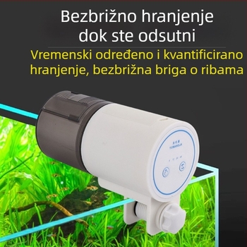 Automatski hranilica za akvarij s tajmerom za dekorativne ribe i kornjače