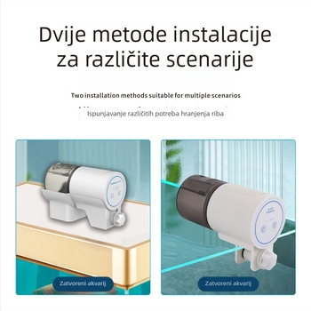 Automatski hranilica za akvarij s tajmerom za dekorativne ribe i kornjače