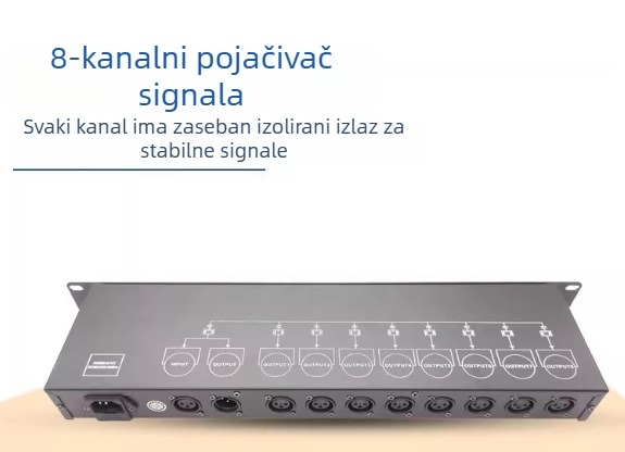 DMX signali pojačivač i distribuiranje za pozadinsko osvjetljenje MX512 — 4/8-kanalni, Beam PAR svjetlo transceiver, marka Fuli