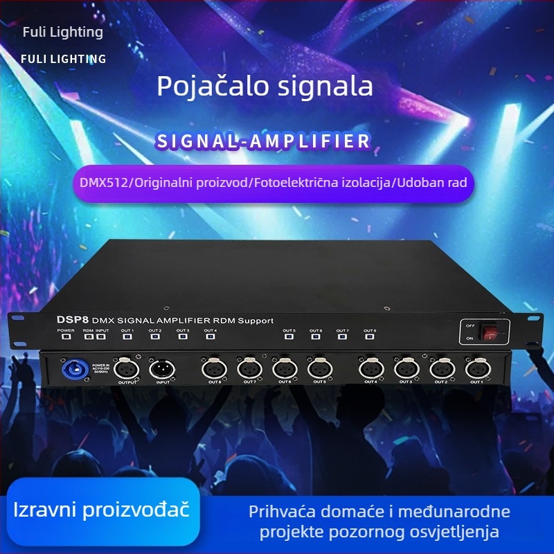 DMX signali pojačivač i distribuiranje za pozadinsko osvjetljenje MX512 — 4/8-kanalni, Beam PAR svjetlo transceiver, marka Fuli