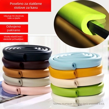 U-oblikovani zaštitni trak za sigurnost djece, pjenasti ublaživač za stakleni stol za kavu