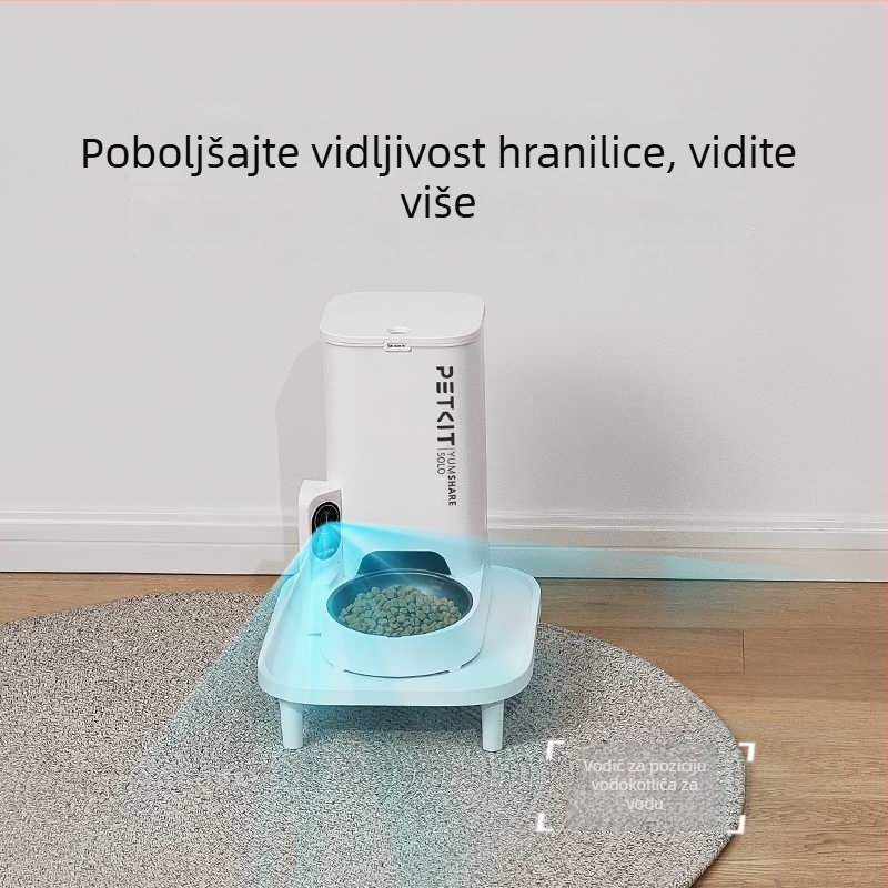 Xiaopei uzvišenistalak za hranjenje mačaka – plastični stol za hranjenje s držačem zdjele