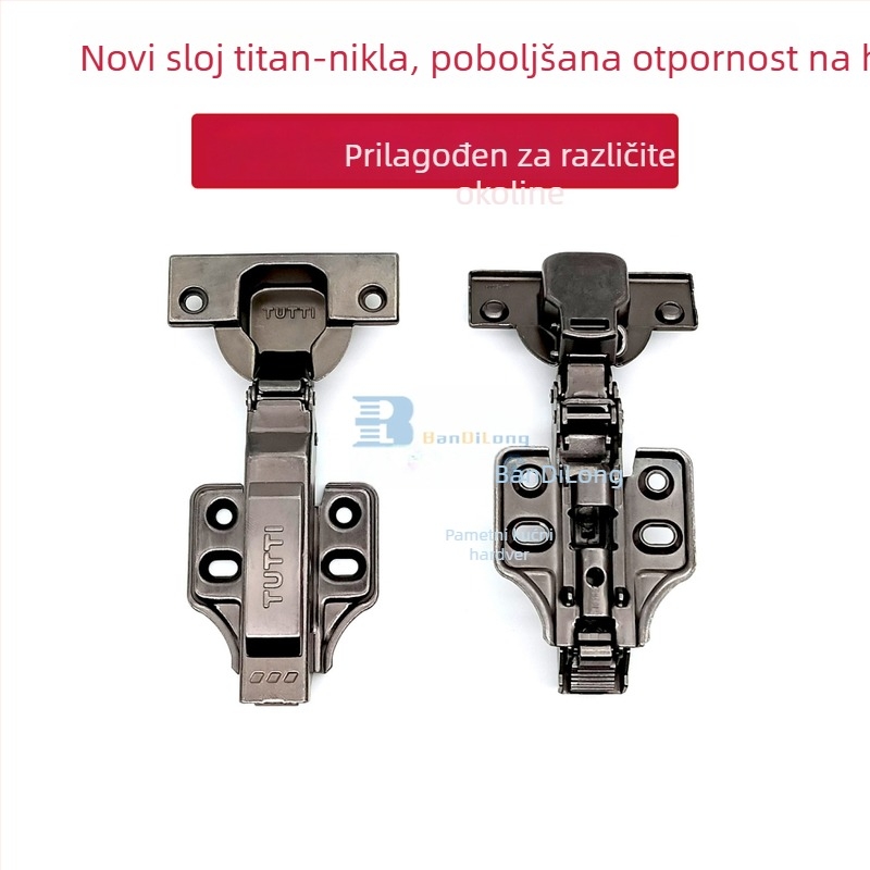 Šarka vrata ormara s turbinskim podešavanjem, brzo ugradnja uz kasetu, 1 mm željeza