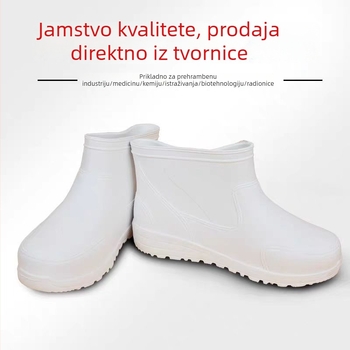 Cipele za kišu od EVA pjene - protuklizna potplata, kratka visina nadkoljenika, okrugli vrh, niski pet (1–3 cm)