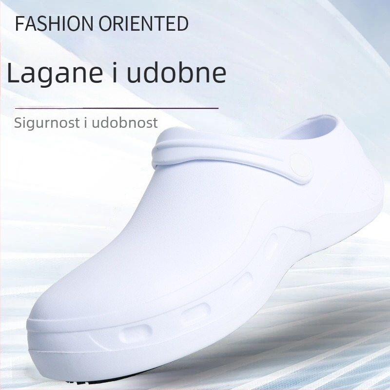 Unisex kuharske cipele s protukliznim EVA gornjim dijelom, plastična zaštita prstiju, vodootporne, lagane, za sve sezone