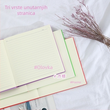 Bilježnica s PU omotom, vezanje koncem, Dowling papir 100 g, 50–100 stranica, bilješke mentalne mape