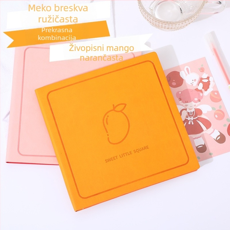 Bilježnica s PU omotom, vezanje koncem, Dowling papir 100 g, 50–100 stranica, bilješke mentalne mape