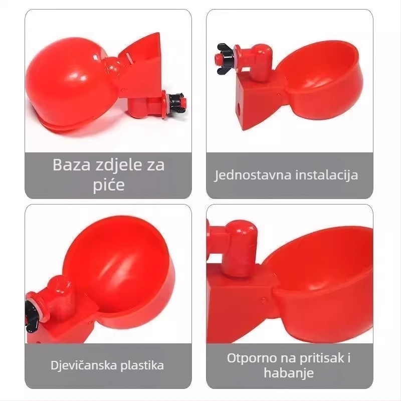 Automatska posuda za vodu za perad — plastična zdjela za vodu