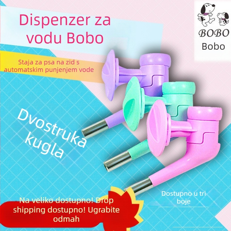 Bobo viseći automatski dispenzer za vodu za mačke i velike pse, plastični materijal