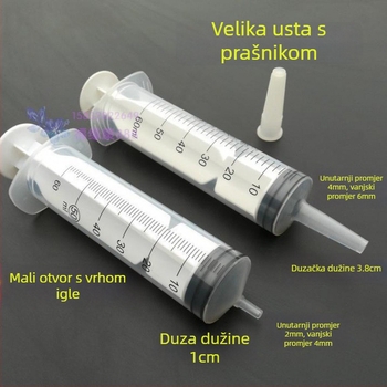 Siringa za klizmu za hranjenje starijih, plastična, ručno hranjenje, paket od 500 komada, za akvarij