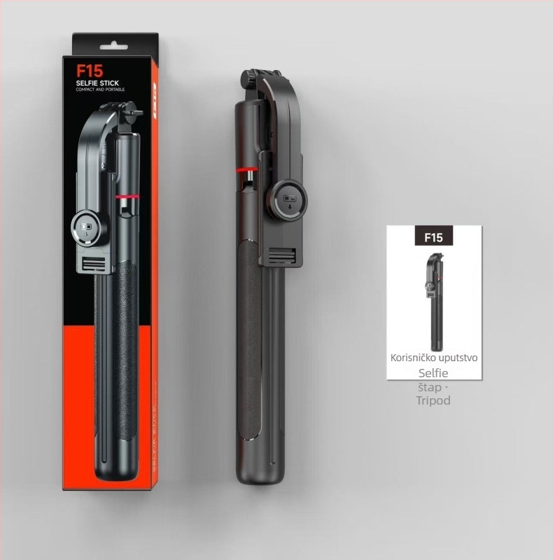 Bluetooth selfie-stabilizator za telefon s četveronožnim tripodom, daljinskim upravljačem, aluminijskim tijelom