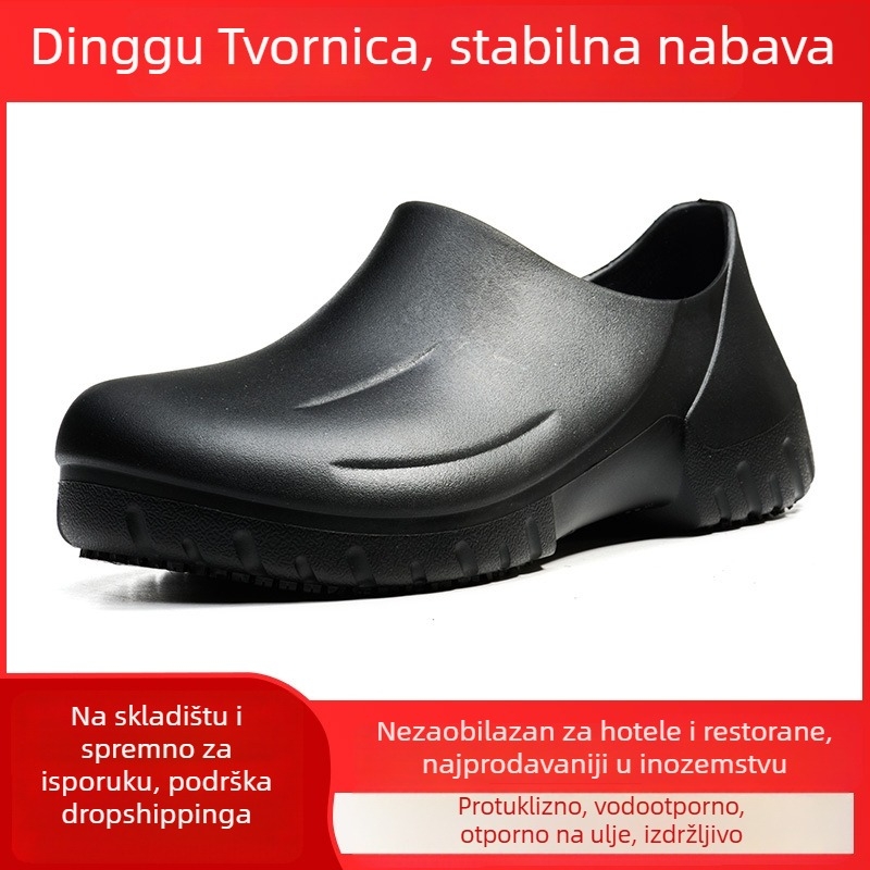 Unisex kuhinjske radne cipele EVA gornji i đon, vodootporne, protuklizne, niski kroj, ravna peta, model cs1373