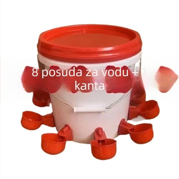 Automatsko napajanje vode za perad: kokoši, patke, golubovi i prepelice