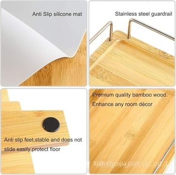 Drveni stalak za posude za mačke, podesiva visina, zaštita vrata, Chenjia