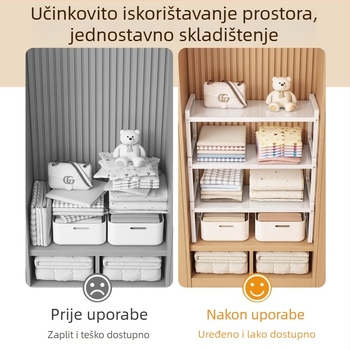 Višeslojni stojak za kuhinjski pult, metal, starinski stil, pravokutni dizajn, bez montaže, pogodan za ploču, kut ili zid