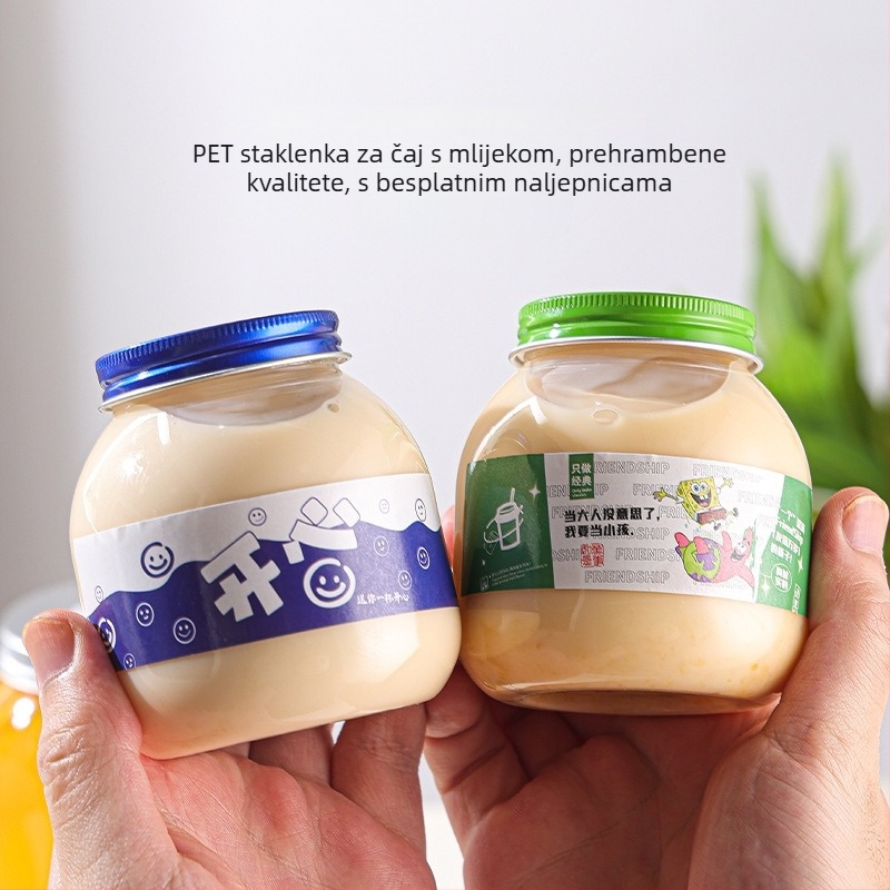 Jednokratna šalica za čaj s mlijekom i kavom, mala, plastična, za ponijeti, sa slamkom