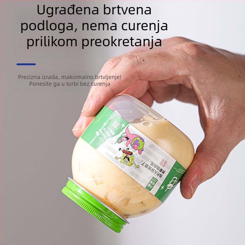 Jednokratna šalica za čaj s mlijekom i kavom, mala, plastična, za ponijeti, sa slamkom