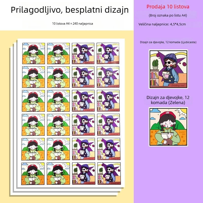 Jednokratna PET plastična čaša bez poklopca, prilagodljiva, bez tiska logotipa, dostupne licencirane privatne marke, licenca XK16-204-00525.