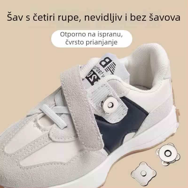 Set za zamjenu Velcro kopče za dječje cipele, s dvostrukom ljepljivom trakom – nevidljiva magnetska kopča dodatak za tenisice, casual i radne cipele, sve sezone