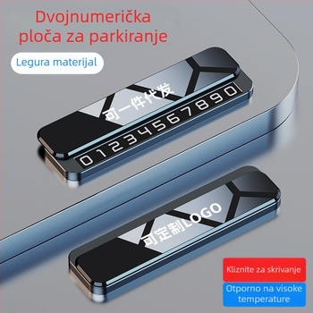 Privremeni znak za parkiranje, oblik STOP znaka, model V6, metalno kućište, baza od legure + zrcalni PC, tisk logotipa dostupan